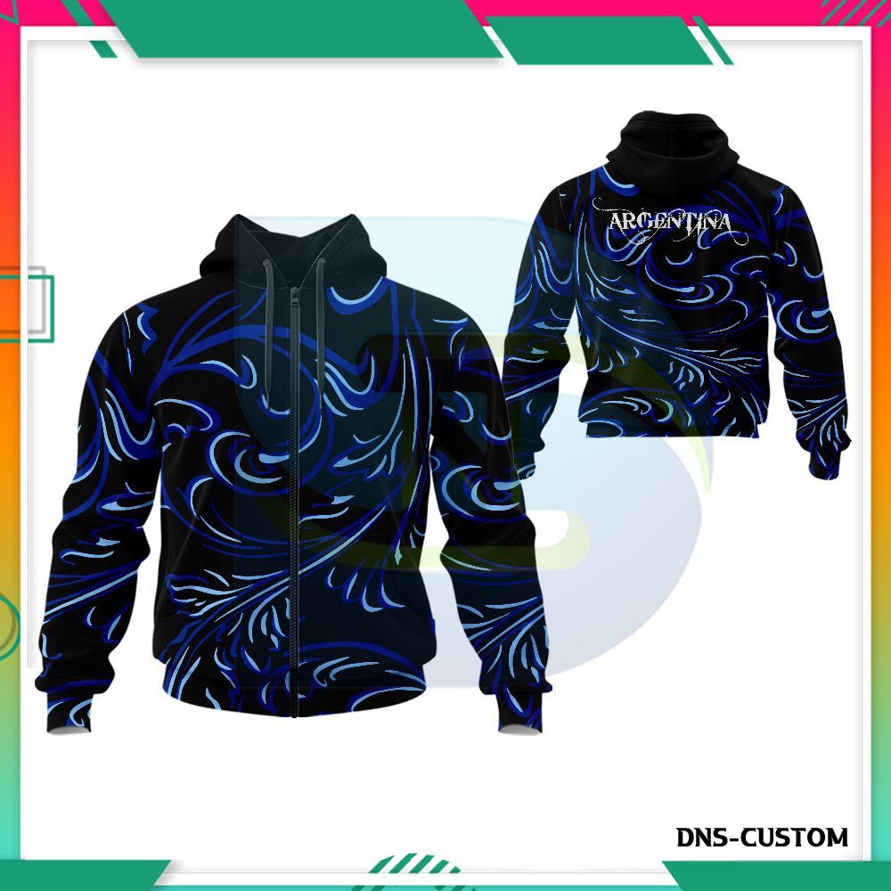 Jaket Pria Argentina Printing / Jaket Argentina 2026 Printing Custom