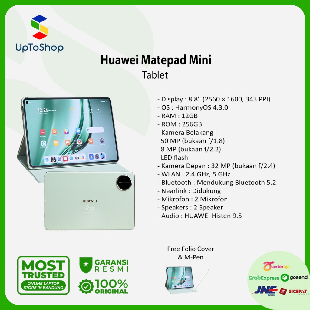 Huawei Matepad Mini 8.8" Papermatte 12/256GB WPS PC Level - Garansi Resmi