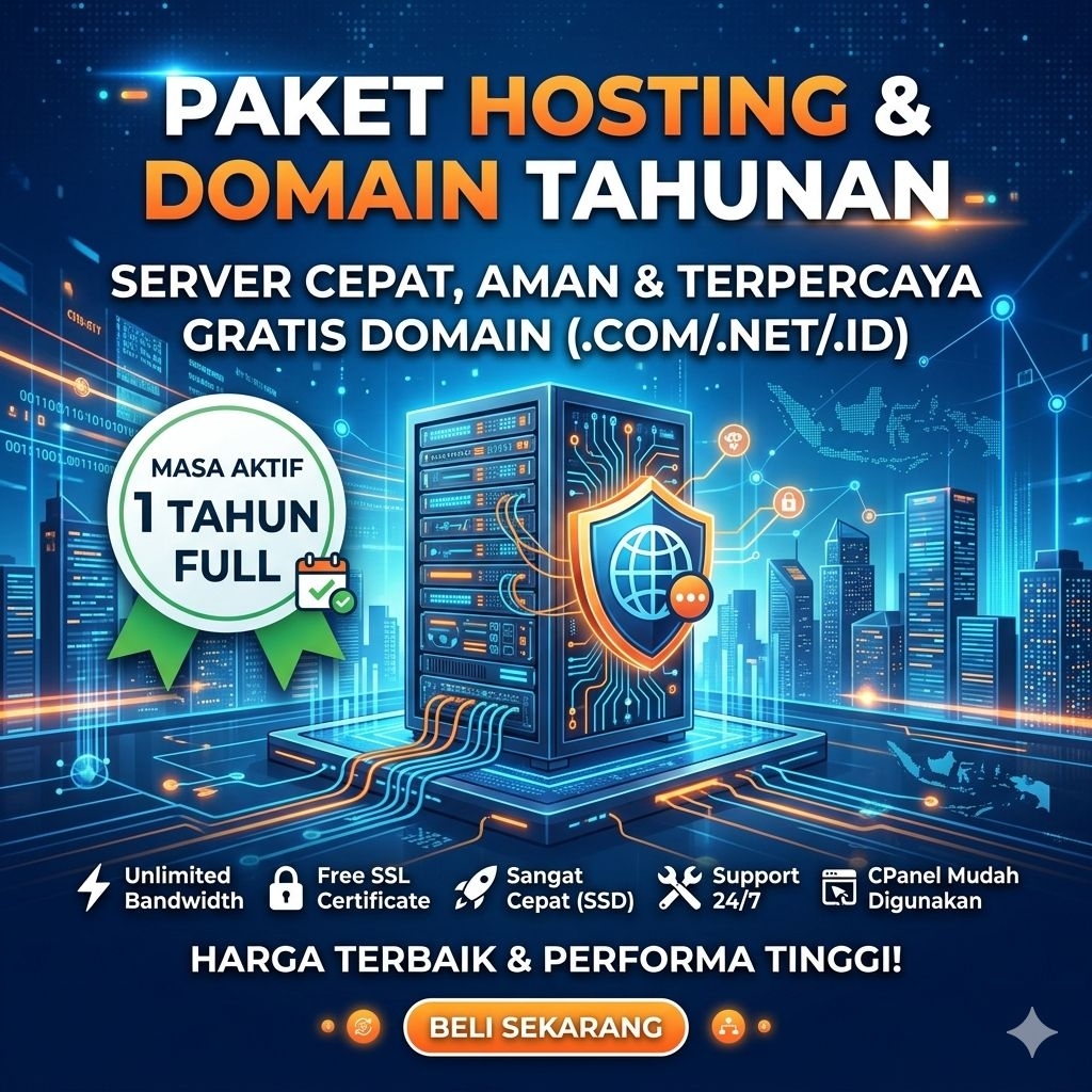 server hosting + domain