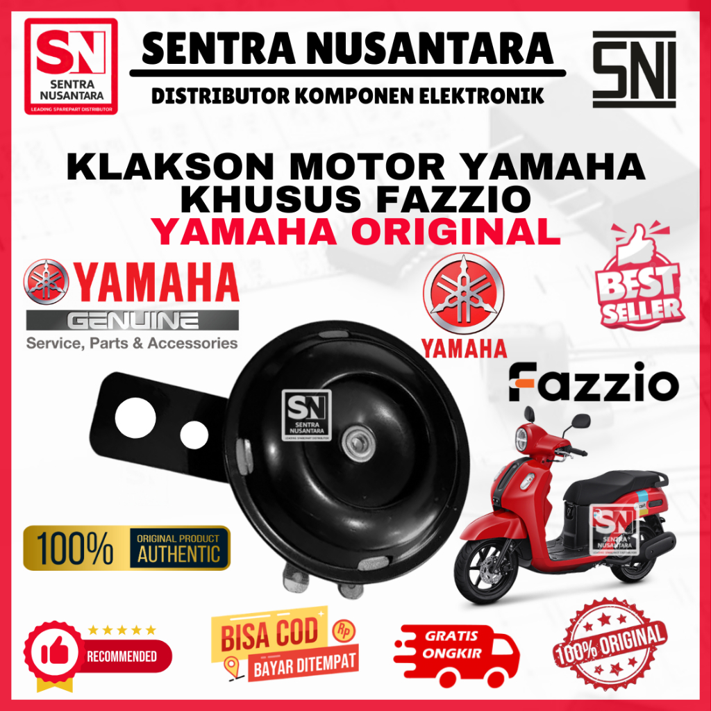 Klakson YAMAHA FAZZIO ORIGINAL MERK YAMAHA RESMI | Klakson Motor YAMAHA FAZZIO MEREK YAMAHA ASLI | K