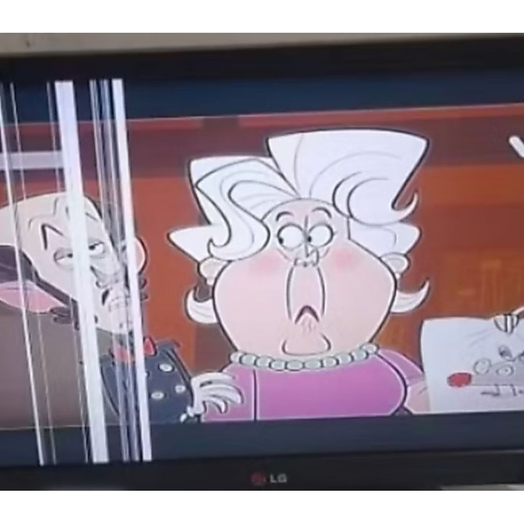 tv analog LG 22in minus lcd garis dan tombol panel gak respon