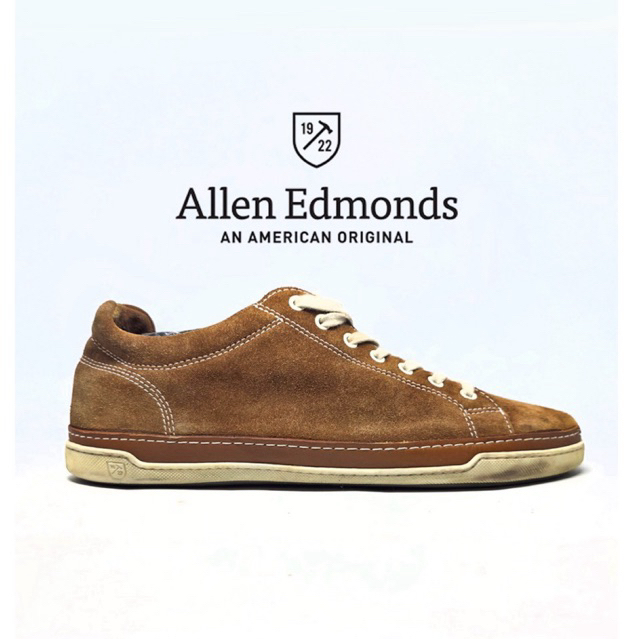 Size 42 | ALLEN EDMONDS Made Portugal sepatu kasual kerja suede pria