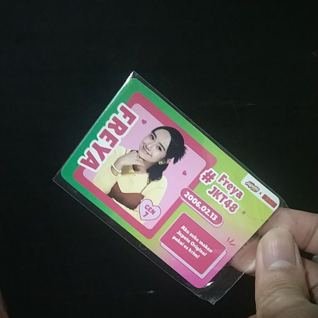 PHOTOCARD PROFILE CARD JAPOTA X JKT48 FREYA
