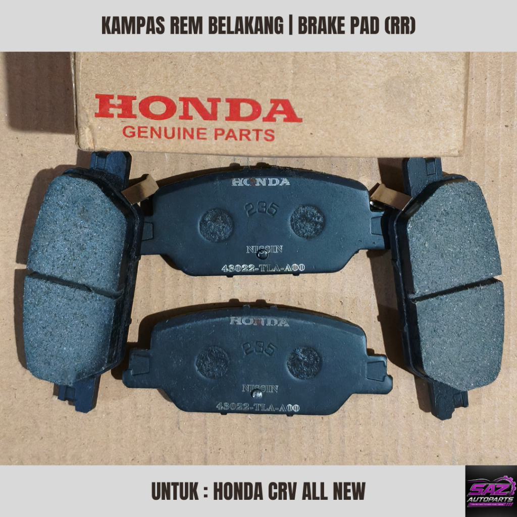 Kampas Rem Belakang | Brake Pad Rear | Honda CRV ALL NEW | 43022-TLA-A00