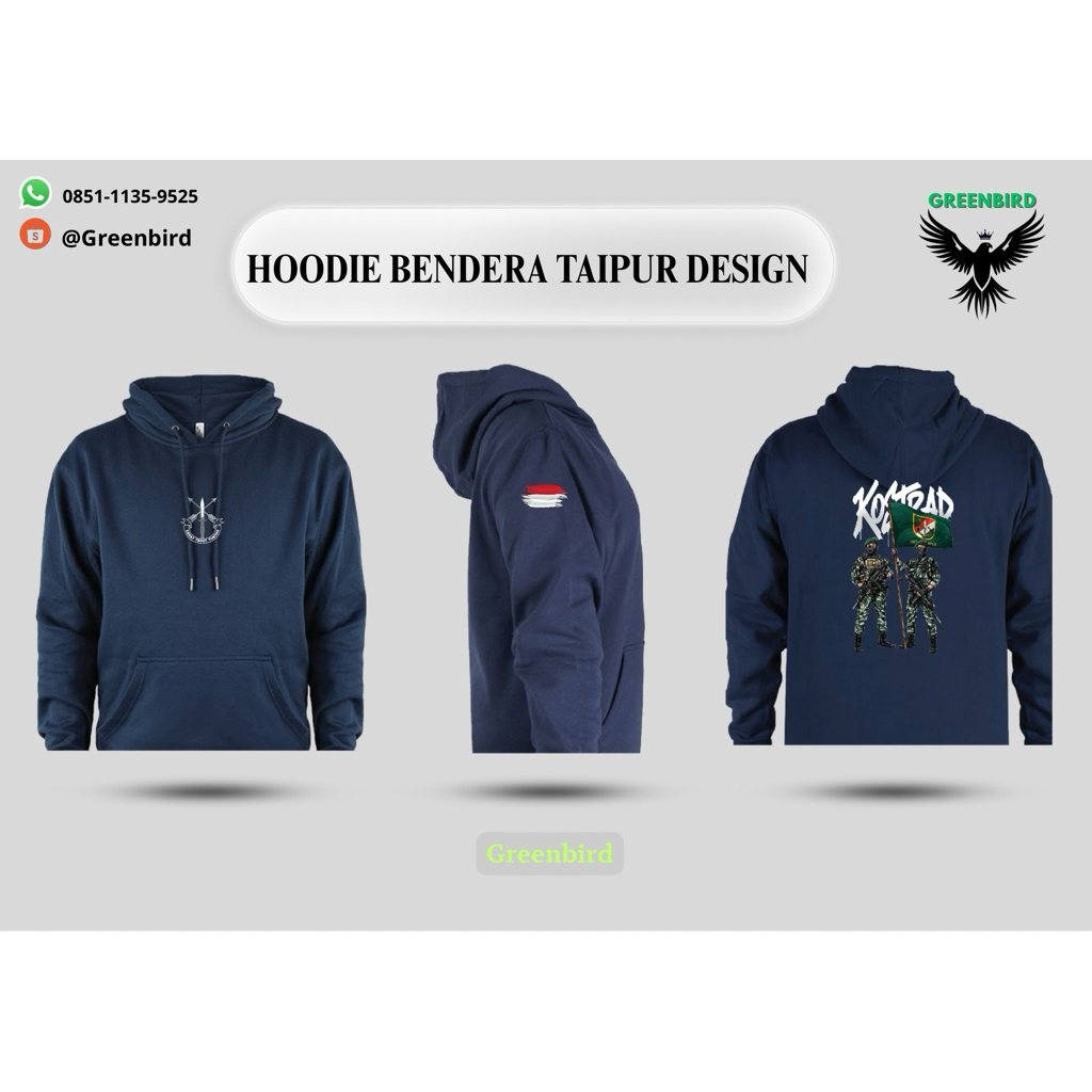 Hoodie Bendera Taipur Kostrad Design