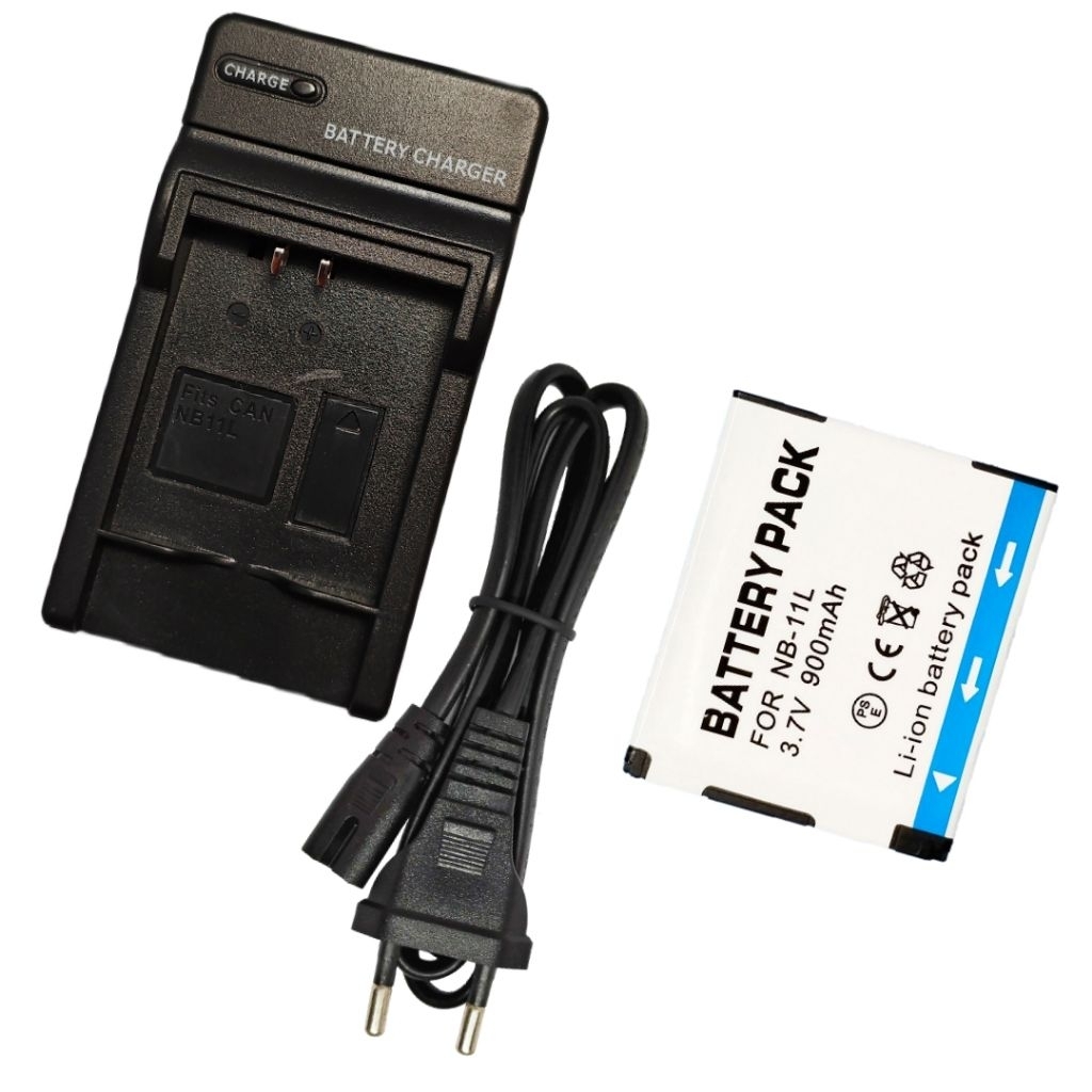 PAKET Baterai + Charger Camera For Canon Nb-11L 11Lh A2300 A2400 IS A2500 A2600 A3400 IS A3500 Batre