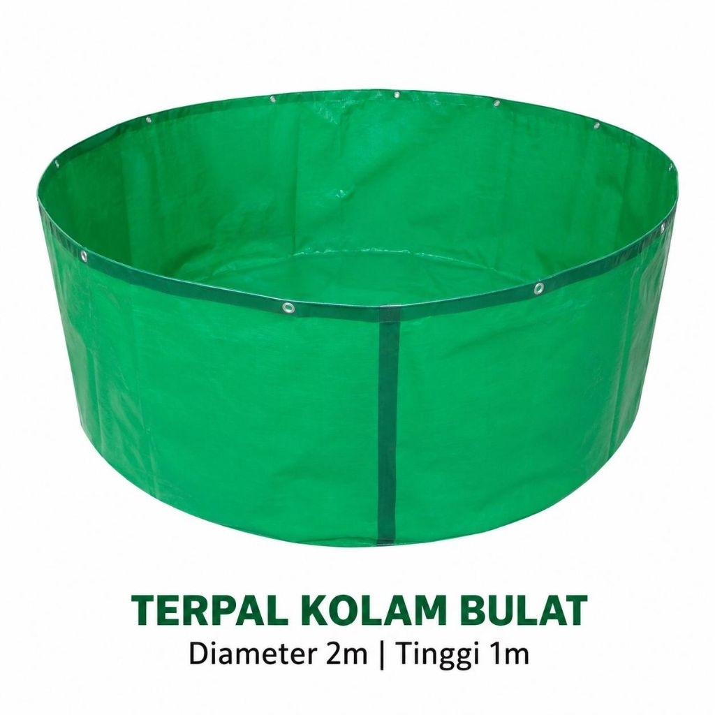Terpal Kolam Bulat D 2m T 1m Type A10 Korea Kolam ikan dan perkebunan.