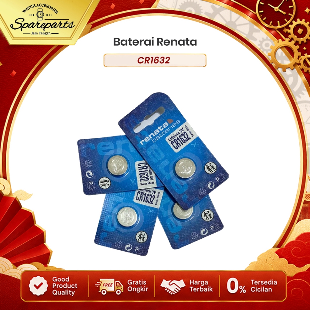 Baterai Batre Renata CR1632 CR 1632 Battery RENATA CR1632 CR 1632 Original
