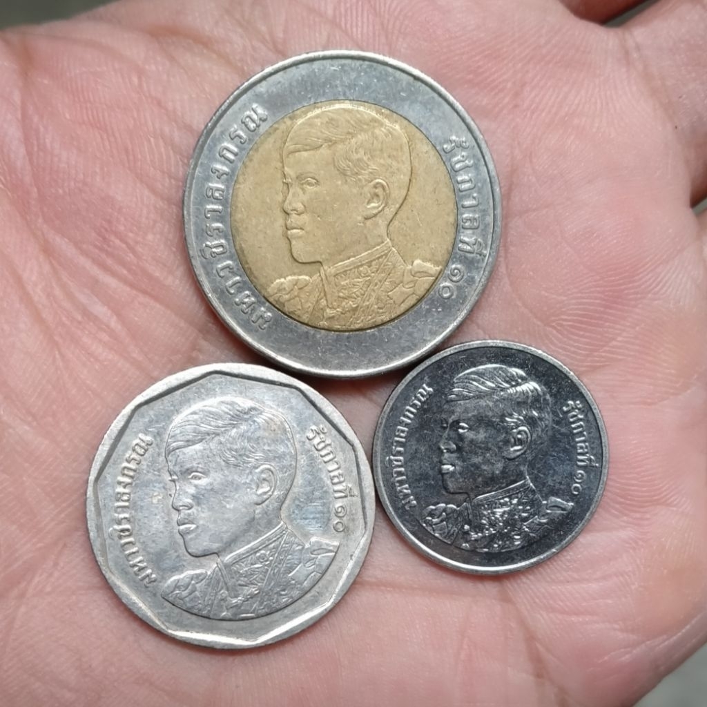 Set Mini Koin Thailand 3 keping Rama X 1 - 5 - 10 Baht