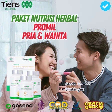 Paket Promil Lengkap Tiens Original | Bantu Cepat Hamil Secara Alami | Zinc + Calcium + Muncord + Vi