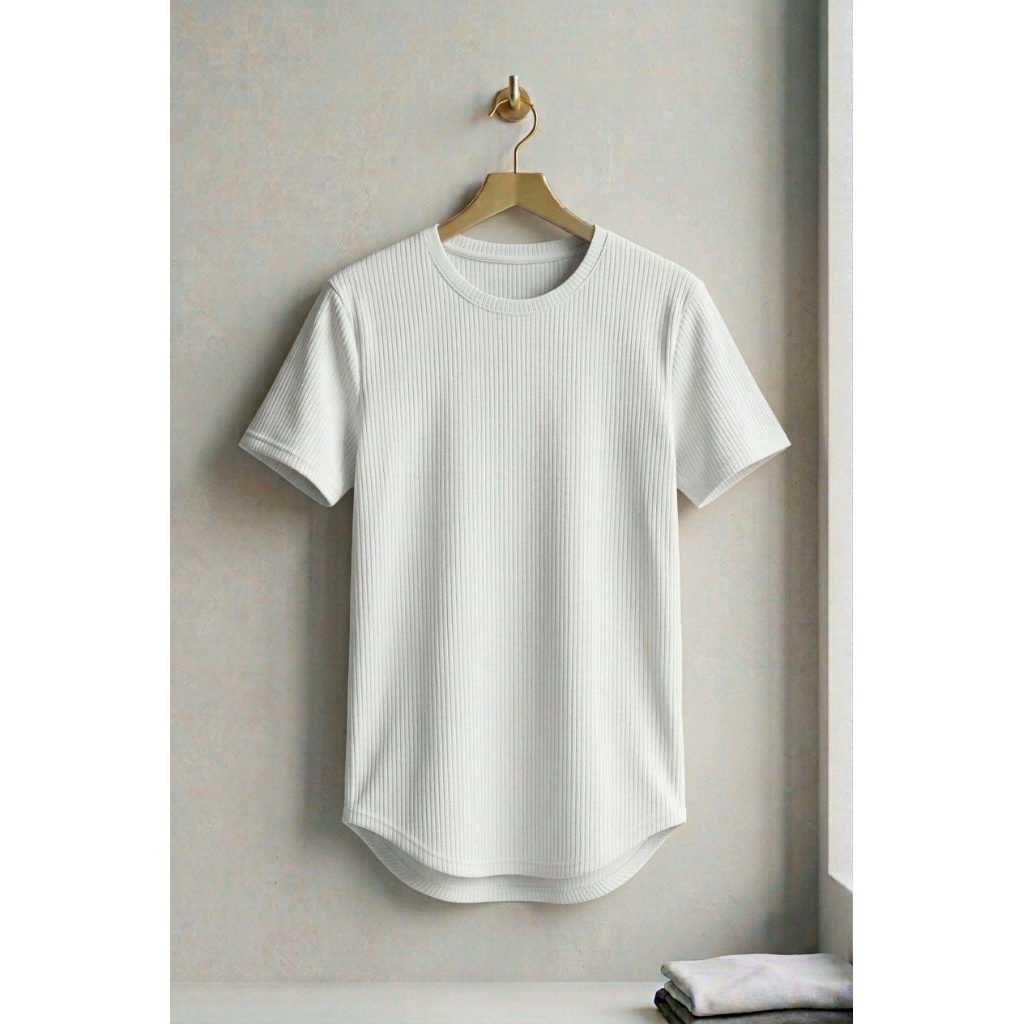 Kaos oval longline lengan pendek / kaos kurta / gamis pria / kaos islami / kaos muslim / kaos lengan