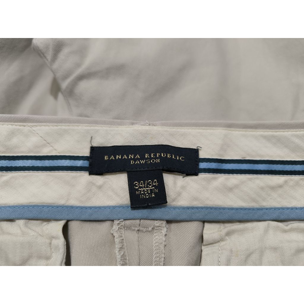 Celana Chino Banana Republic cream size 34-35