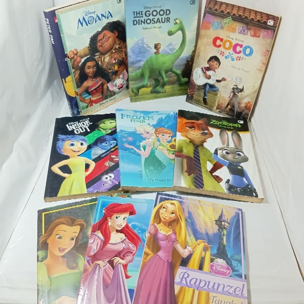 Novel Disney Pixar, Disney Princess & Peter Pan