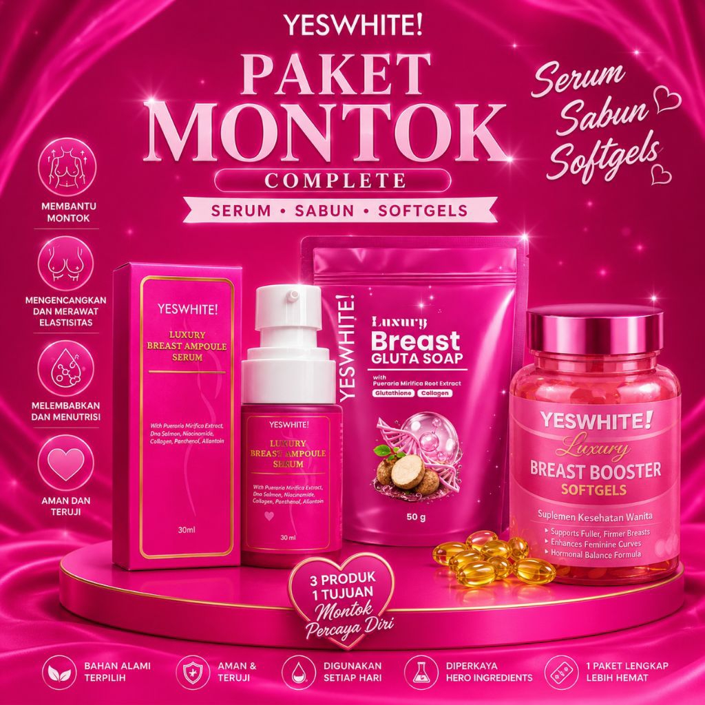 PAKET LENGKAP BOOSTER MONTOK PAYUDARA HORMON ESTROGEN BPOM ORI