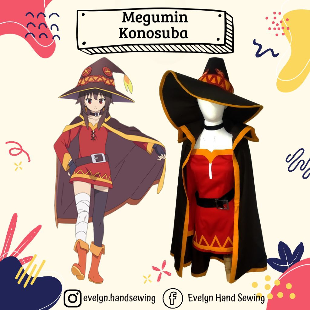 Megumin Konosuba Costume Cosplay