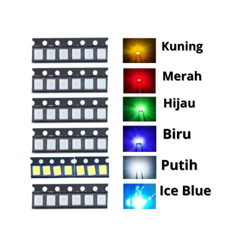 10 PCS Lampu LED SMD 3528 Universal LED All Type Speedometer