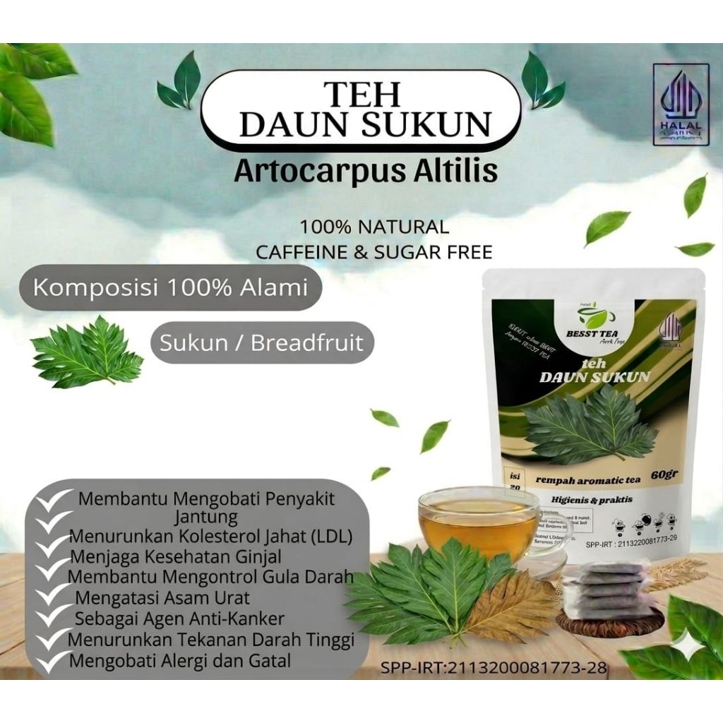 teh daun sukun