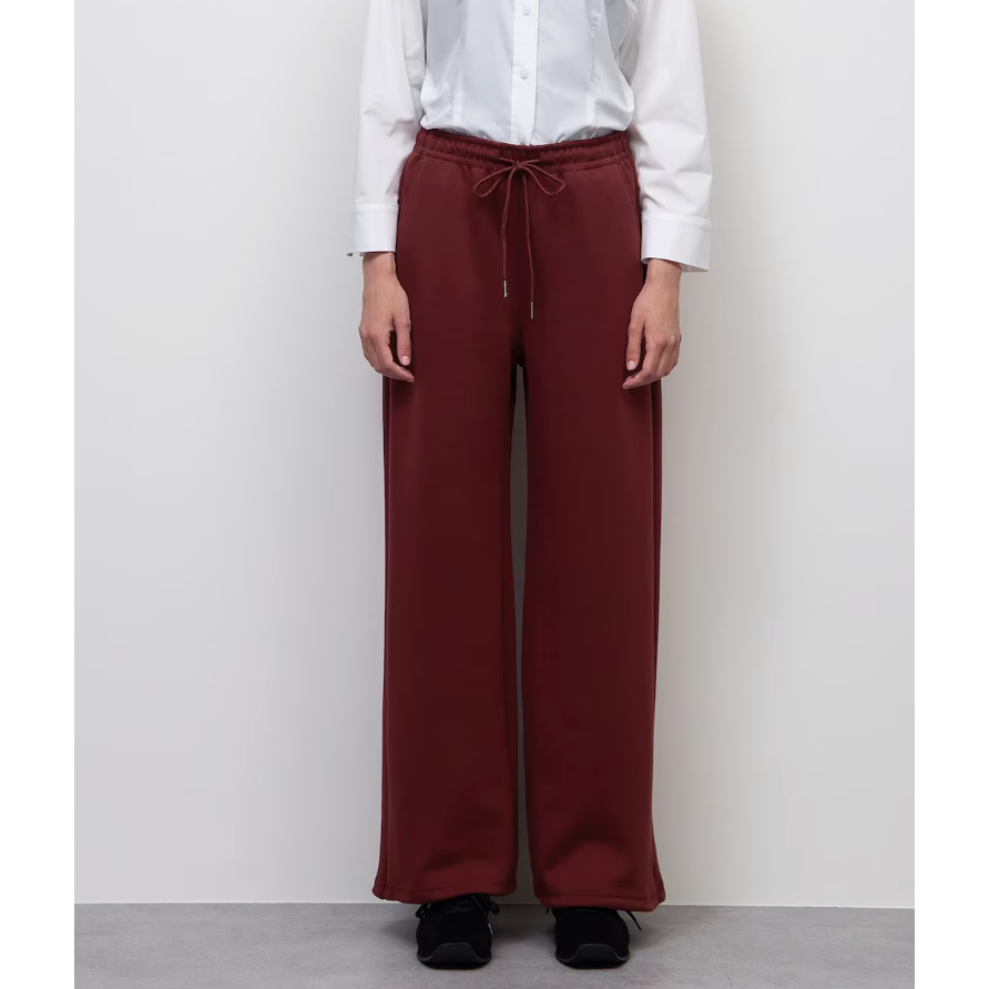 Women Smooth Sweat Baggy Pants GU Po Japan