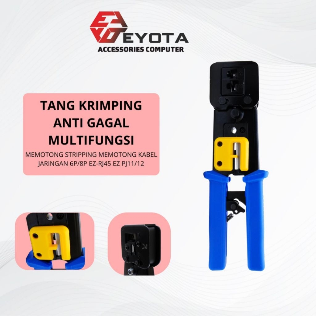 Crimping Tool Anti Gagal / Crimping Tool 376z Eyota  RJ45