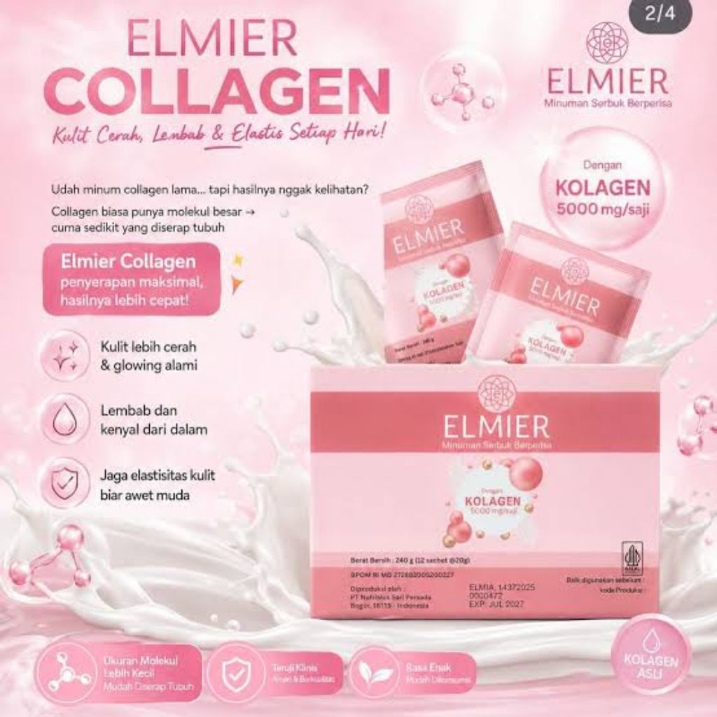 ELMIER COLLAGEN PREMIUM PERAWATAN KULIT ORIGINAL