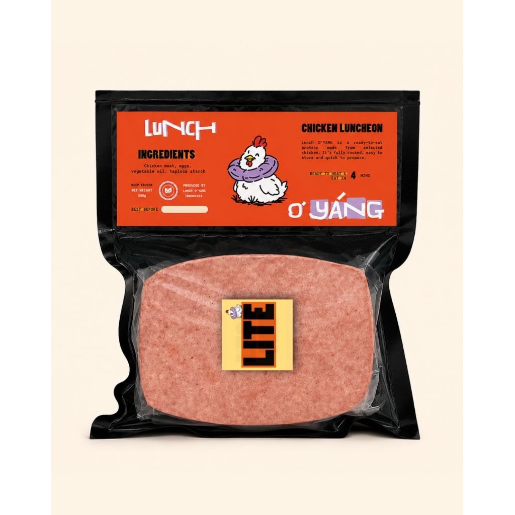 LUNCH O'YÁNG Chicken Luncheon LITE - Ham/ Kornet/ Spam/ Maling Ayam Kids Friendly