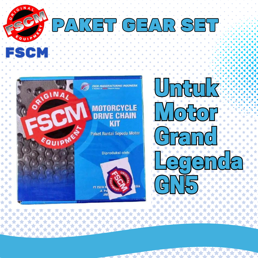 Paket Gear Set Fscm Motor Grand - Legenda -GN5