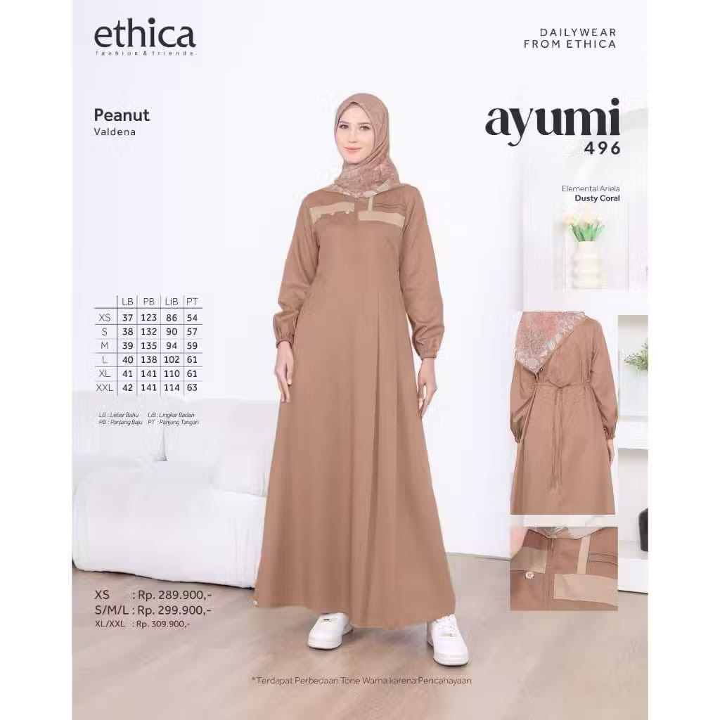 GAMIS ETHICA AYUMI 496_GAMIS KEKINIAN_GAMIS SIMPLE_GAMIS ELEGAN