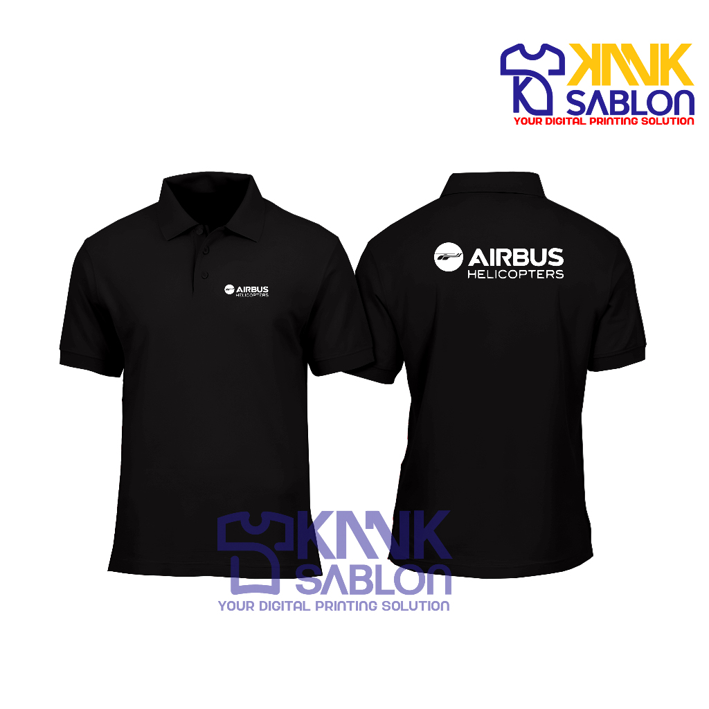 Poloshirt AIRBUS HELICOPTERS - Kaos Polo AIRBUS HELICOPTERS - Baju berkerah AIRBUS HELICOPTERS - Kan