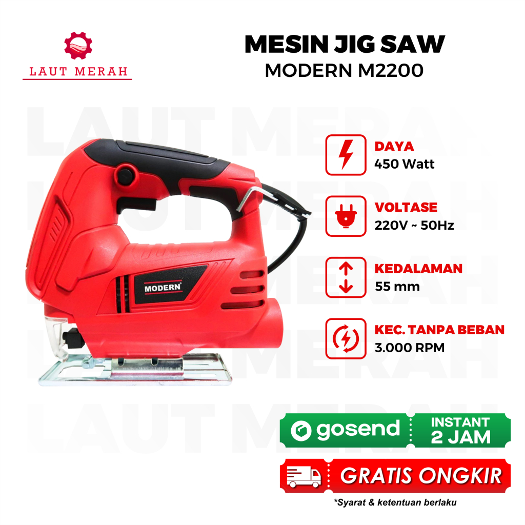 Modern M 2200 Non Variable Mesin Gergaji Jigsaw