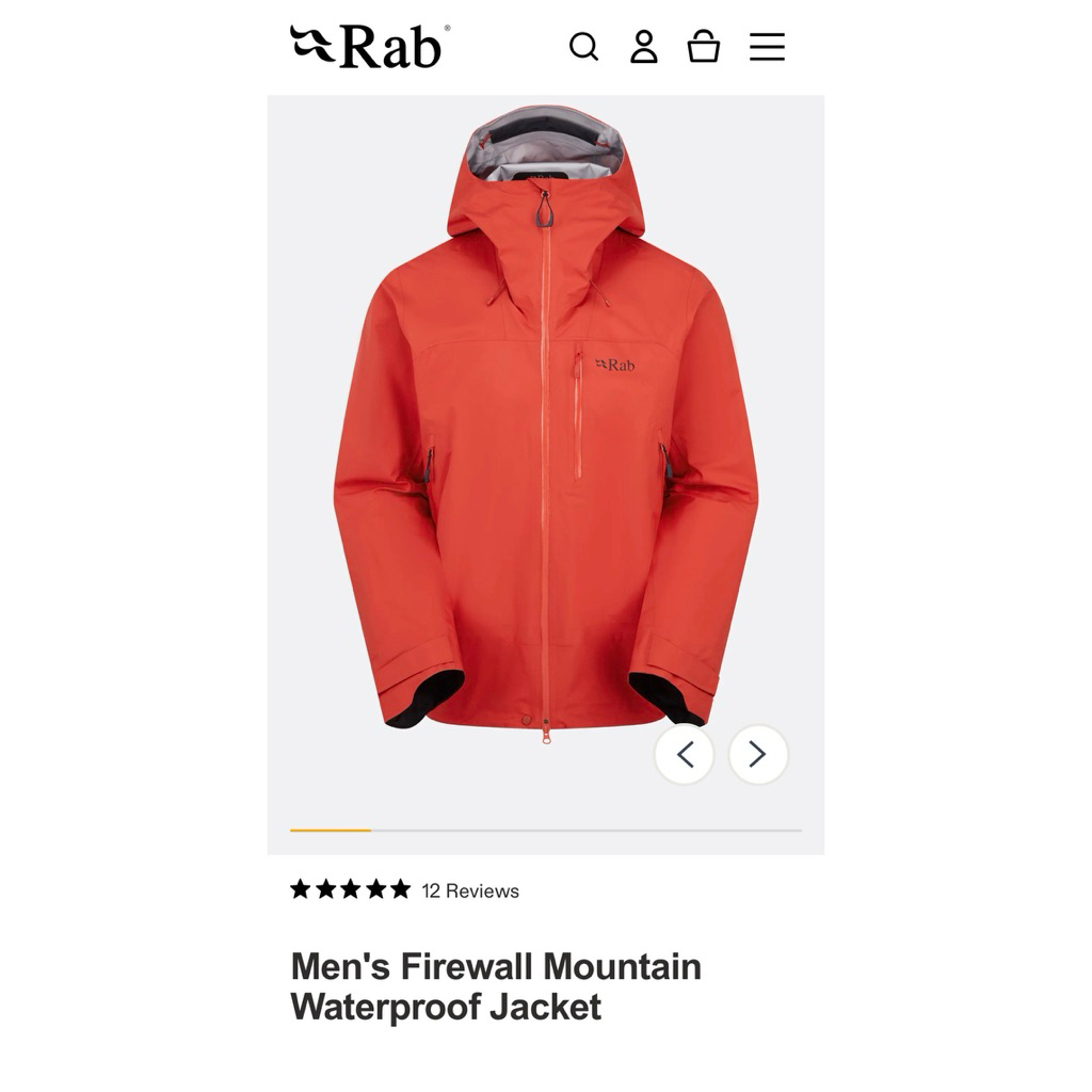 Rab Firewall Mountain Waterproof Jacket