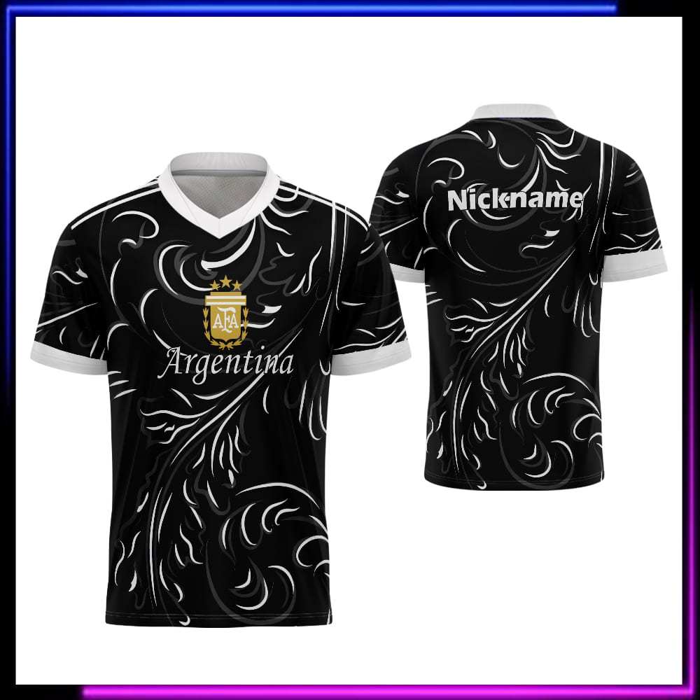 Jersey Bola Argentina - Baju Suporter Timnas Argentina Anak Dewasa - Kaos Argentina Custom Nama