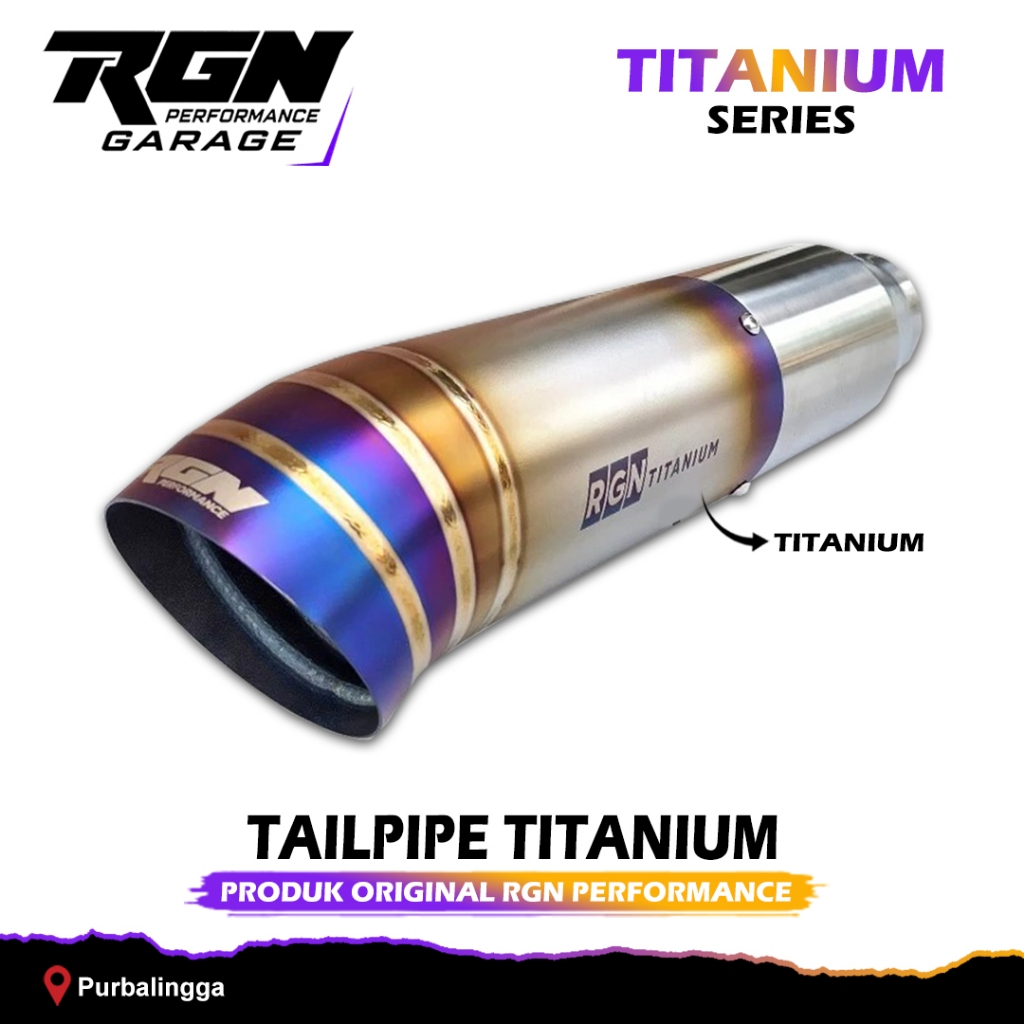 KNALPOT MOBIL RACING DIESEL TAILPIPE ONLY TITANIUM RGN PERFORMANCE