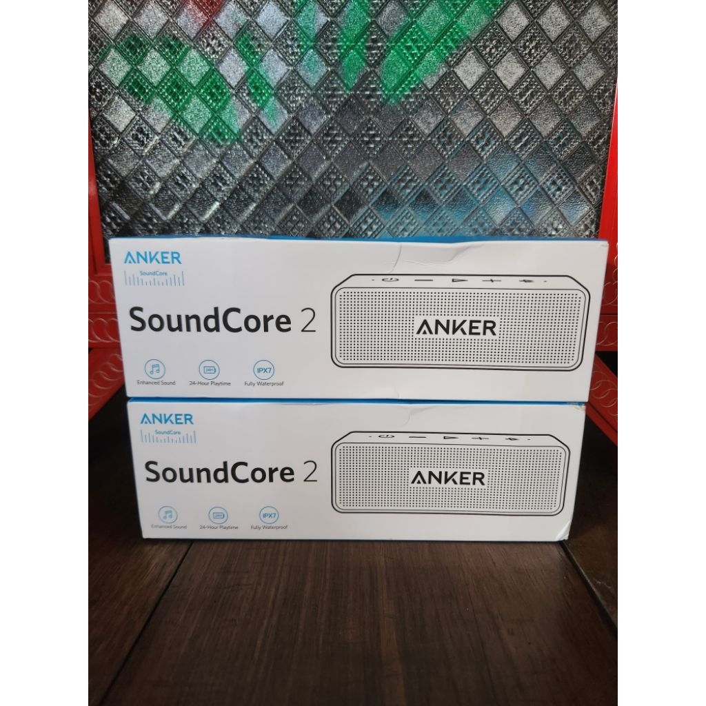 Anker Soundcore 2 Black/Blue New Version Bt 6.0 Baru