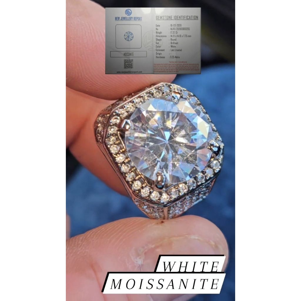 White Moissanite