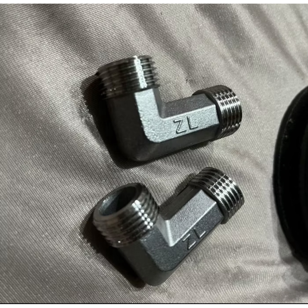 Knee elbow L drat luar + drat luar 1/2" stainless steel 304