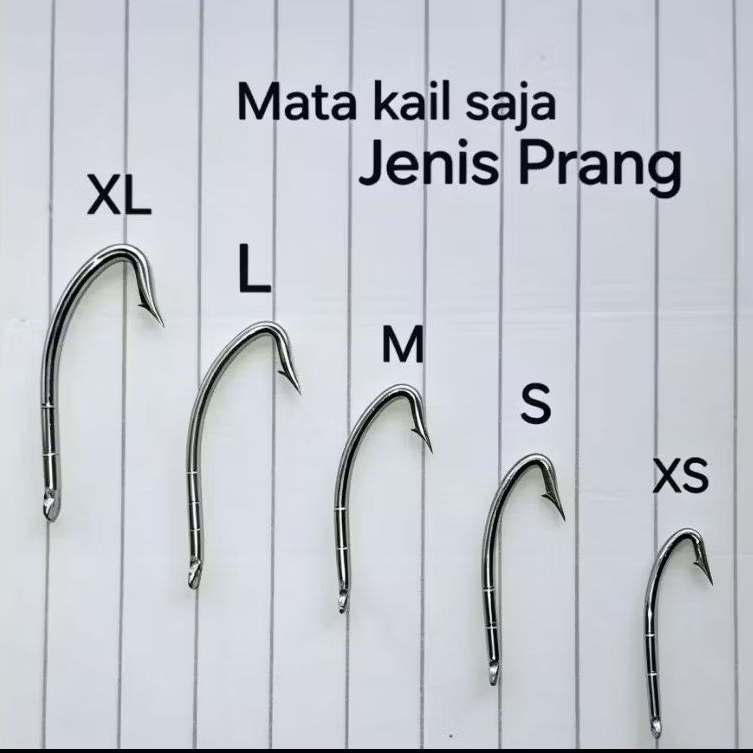 urek belut kail pancing MATA KAIL SAJA 1 SET bahan baja stainles anti karat