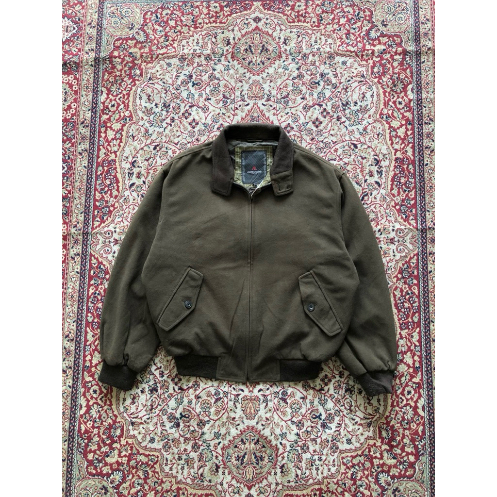 Adre luciano wool harrington jacket Vibtage harrington casual jacket i609