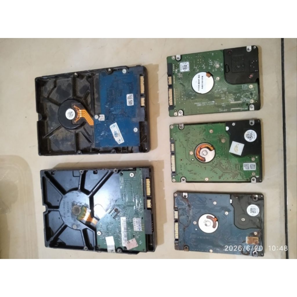 Diborongkan, Khusus buat Teknisi..5 PCS Hardisk Bad sector RUSAK (3 pcs HDD500gb laptop centinel 99%