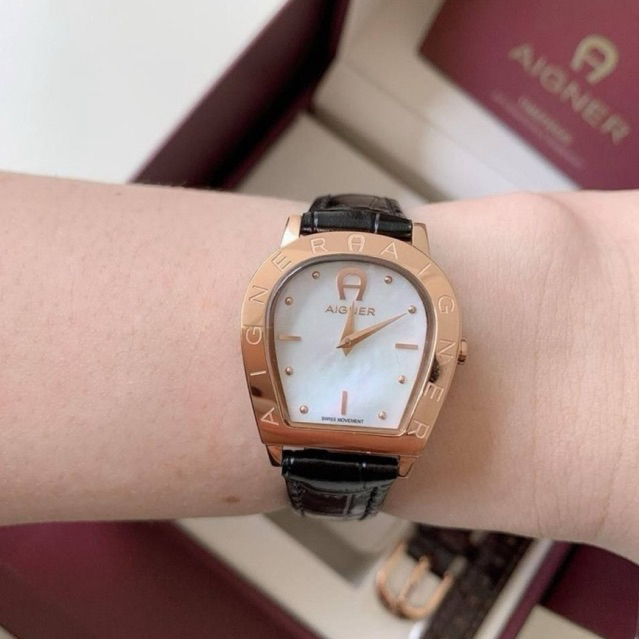 Aigner Aosta II Leather Watch
