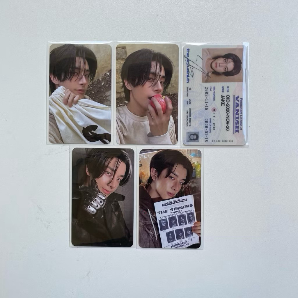 PC ENHYPEN ALBUM THE SIN VANISH OFFICIAL PHOTOCARD JAKE NIKI SUNGHOON HEESEUNG JAY SUNOO JUNGWON FUG