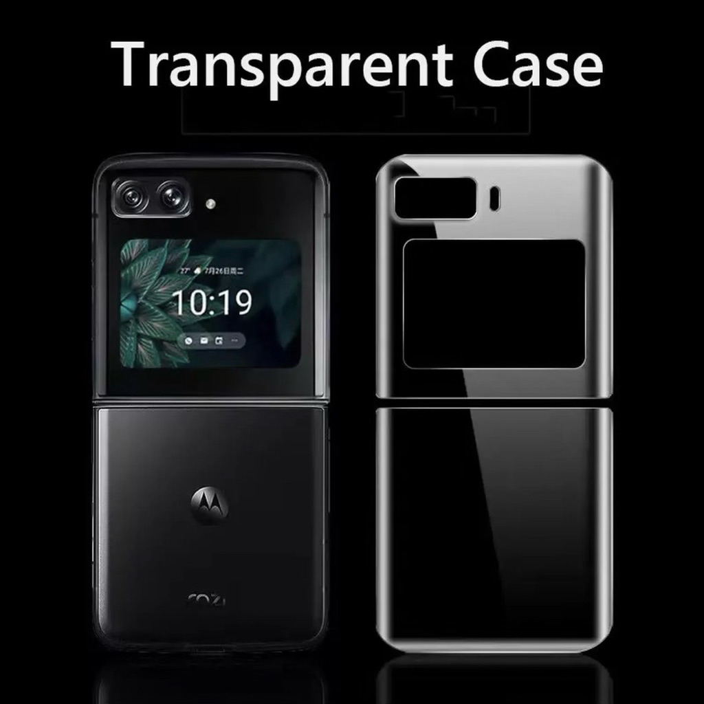 Premium Hardcase Crystal Clear For Motorola Razr 5G 2020/Razr 2022” Hard PC Protective Case