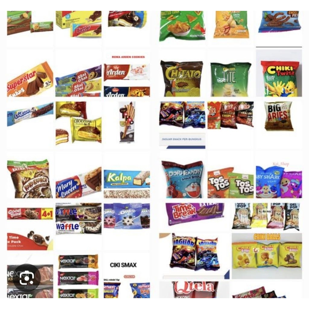 Aneka macam jajan snack grosiran