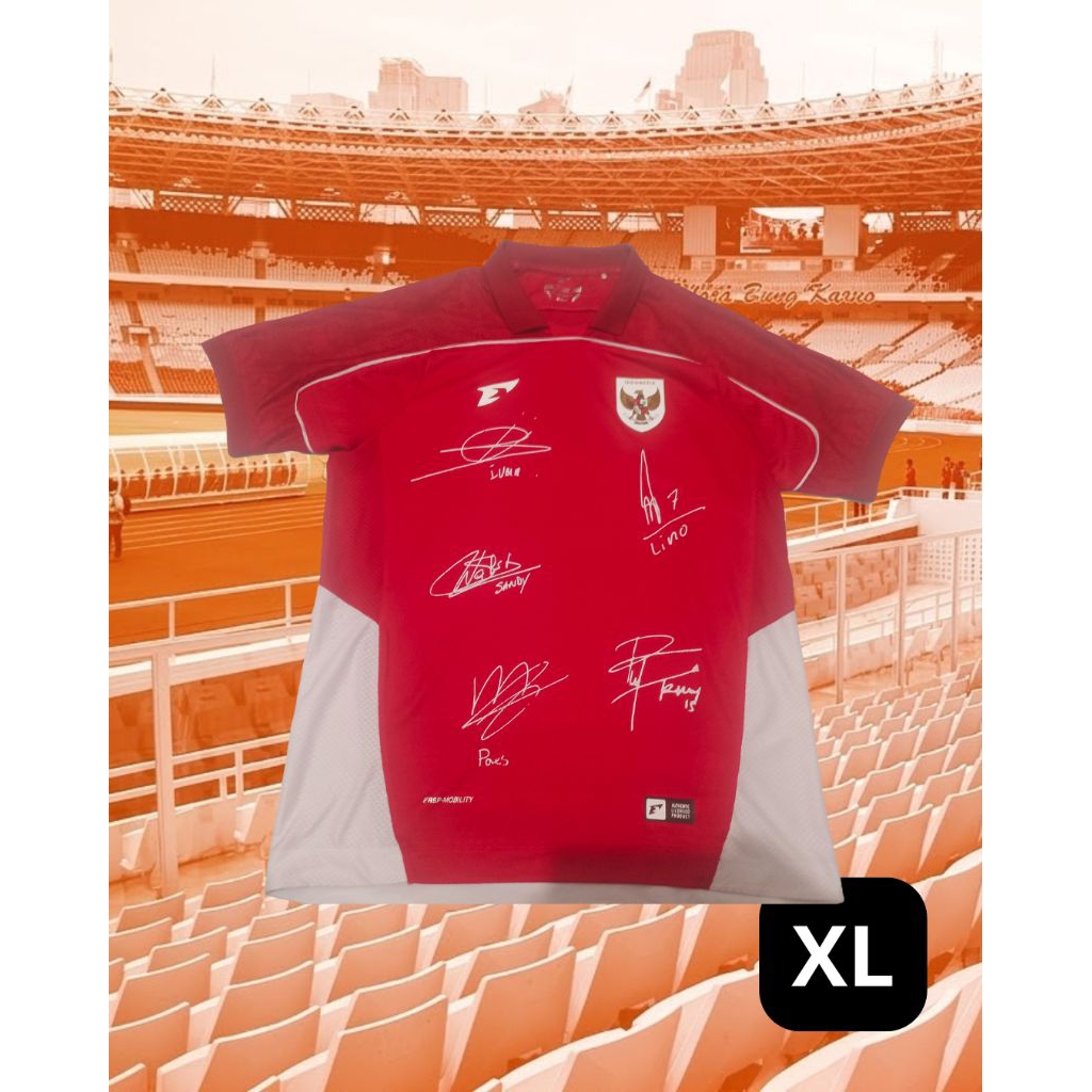 JERSEY Timnas Indonesia Home 2025 ORIGINAL Erspo, Digital Autograph Edtion Official ErspoReplica XL