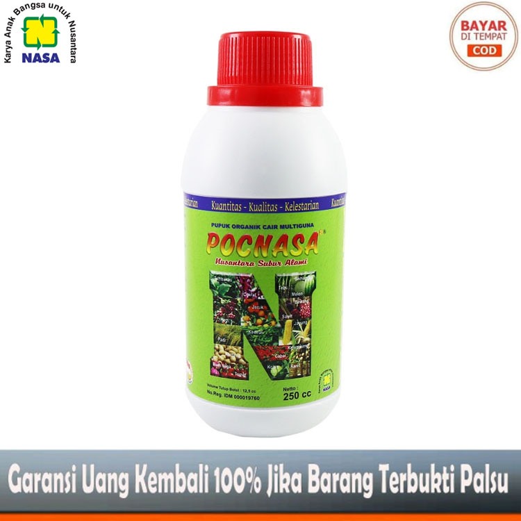 PUPUK ORGANIK CAIR ( POC ) NASA 250 ML | PUPUK CAIR | PUPUK TANAMAN | PUPUK ORGANIK | PUPUK NASA