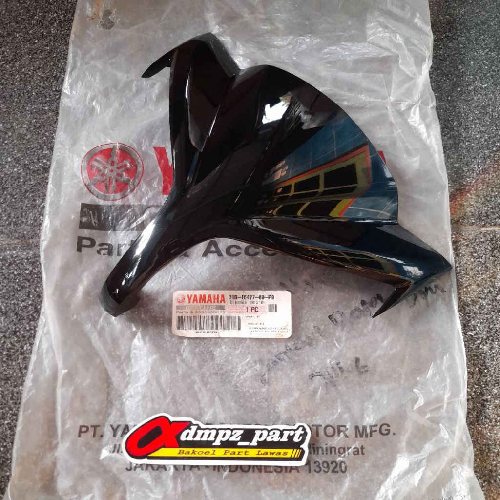 VISOR BATOK TOTOK LAMPU DEPAN YAMAHA JUPITER Z NEW 115 ROBOT HITAM ORIGINAL YGP 31B-F6477-00-P0