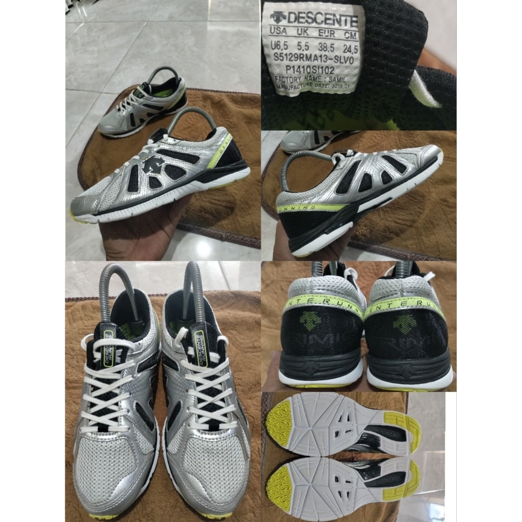 Sepatu Preloved Second Original Descente Running Trimic Size 38