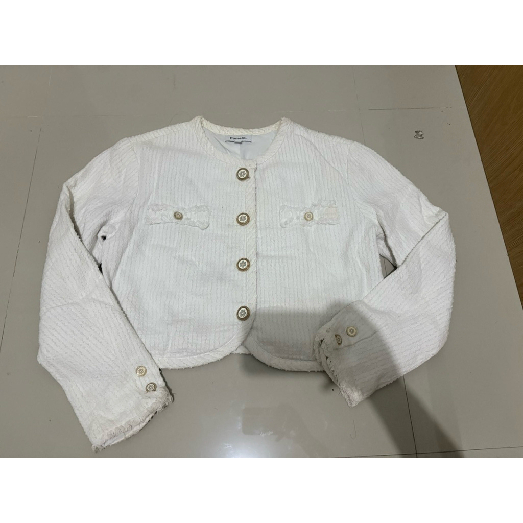 blazer pomelo white