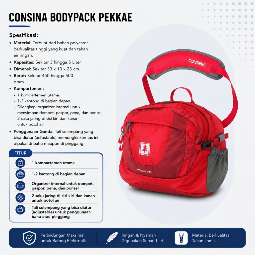 Consina Bodypack Selempang Pekkae