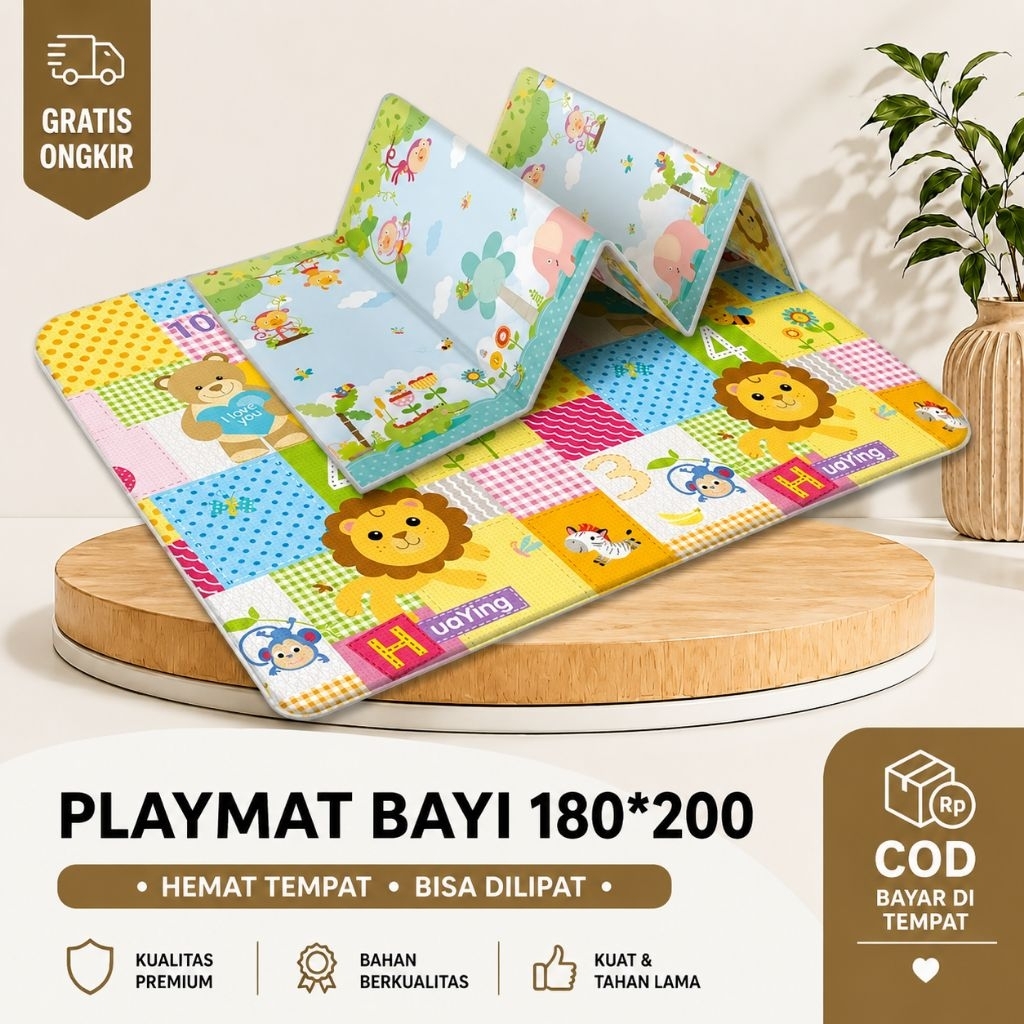 karpet bayi Playmate Bayi Karpet Bayi Merangkak / Karpet Anak  bermain Tikar Lipat / Karpet Lantai K