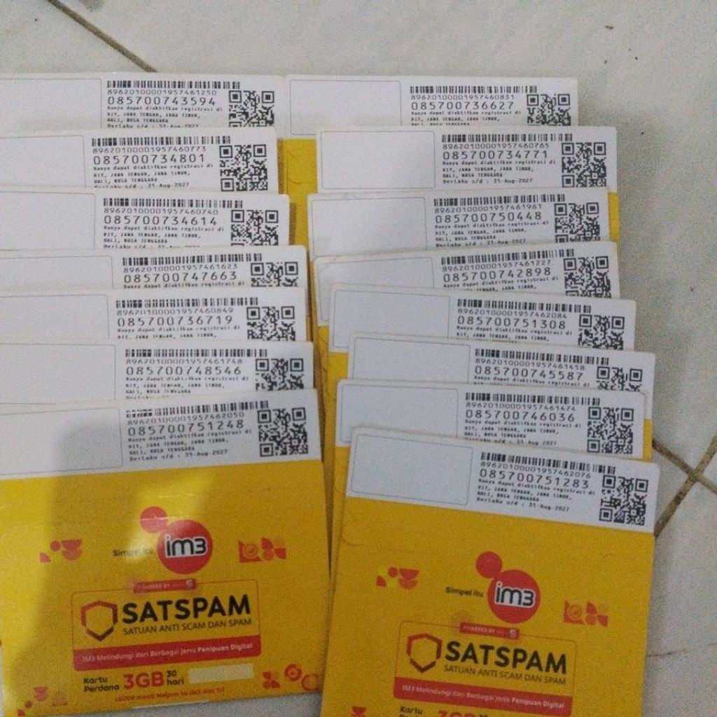 KARTU M3  KUOTA 3 GB EXP 2027 (SEGEL)